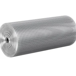 VEVOR Hardware Cloth 1/2 inch 24 inch x 100 ft 19 Gauge Chicken Wire Fence, Hot-Dip Galvanized After Welding Metal Wire Mesh Roll, Garden Plant Welded Fencing Roll Supports Poultry Netting Cage Fence
