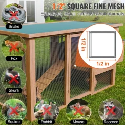VEVOR Hardware Cloth 1/2 inch 24 inch x 100 ft 19 Gauge Chicken Wire Fence, Hot-Dip Galvanized After Welding Metal Wire Mesh Roll, Garden Plant Welded Fencing Roll Supports Poultry Netting Cage Fence