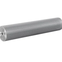 VEVOR Hardware Cloth 1/2 inch 36 inch x 50 ft 19 Gauge Chicken Wire Fence, Hot-Dip Galvanized After Welding Metal Wire Mesh Roll, Garden Plant Welded Fencing Roll Supports Poultry Netting Cage Fence