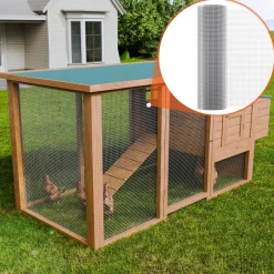 VEVOR Hardware Cloth 1/2 inch 36 inch x 100 ft 19 Gauge Chicken Wire Fence, Hot-Dip Galvanized After Welding Metal Wire Mesh Roll, Garden Plant Welded Fencing Roll Supports Poultry Netting Cage Fence