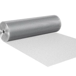 VEVOR Hardware Cloth 1/2 inch 36 inch x 100 ft 19 Gauge Chicken Wire Fence, Hot-Dip Galvanized After Welding Metal Wire Mesh Roll, Garden Plant Welded Fencing Roll Supports Poultry Netting Cage Fence