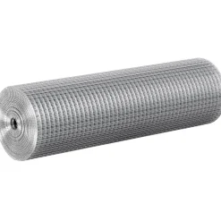 VEVOR Hardware Cloth, 1/2 inch 72 inch x 100 ft 19 Gauge Chicken Wire Fence, Hot-Dip Galvanized After Welding Metal Wire Mesh Roll, Garden Plant Welded Fencing Roll Supports Poultry Netting Cage Fence