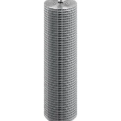 VEVOR Hardware Cloth, 1/2 inch 72 inch x 100 ft 19 Gauge Chicken Wire Fence, Hot-Dip Galvanized After Welding Metal Wire Mesh Roll, Garden Plant Welded Fencing Roll Supports Poultry Netting Cage Fence
