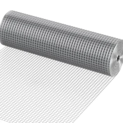 VEVOR Hardware Cloth, 1/2 inch 72 inch x 100 ft 19 Gauge Chicken Wire Fence, Hot-Dip Galvanized After Welding Metal Wire Mesh Roll, Garden Plant Welded Fencing Roll Supports Poultry Netting Cage Fence