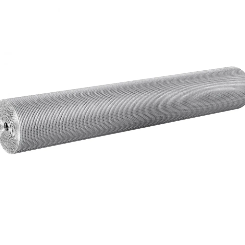 VEVOR Hardware Cloth, 1/4 inch 48in x 100 ft 23 Gauge, Hot Dipped Galvanized Wire Mesh Roll, Chicken Wire Fencing, Wire Mesh for Rabbit Cages, Garden, Small Rodents
