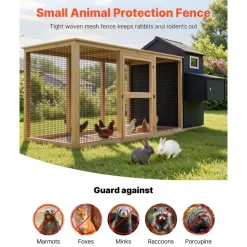 VEVOR Hardware Cloth 72 in x 100 ft, 1/2 in 19 Gauge Galvanized Wire Mesh Roll, Weather-Resistant Vinyl Coated Chicken Wire Fencing, Heavy Duty Welded Garden Plant Fencing for Rabbit Cage Snake Fence