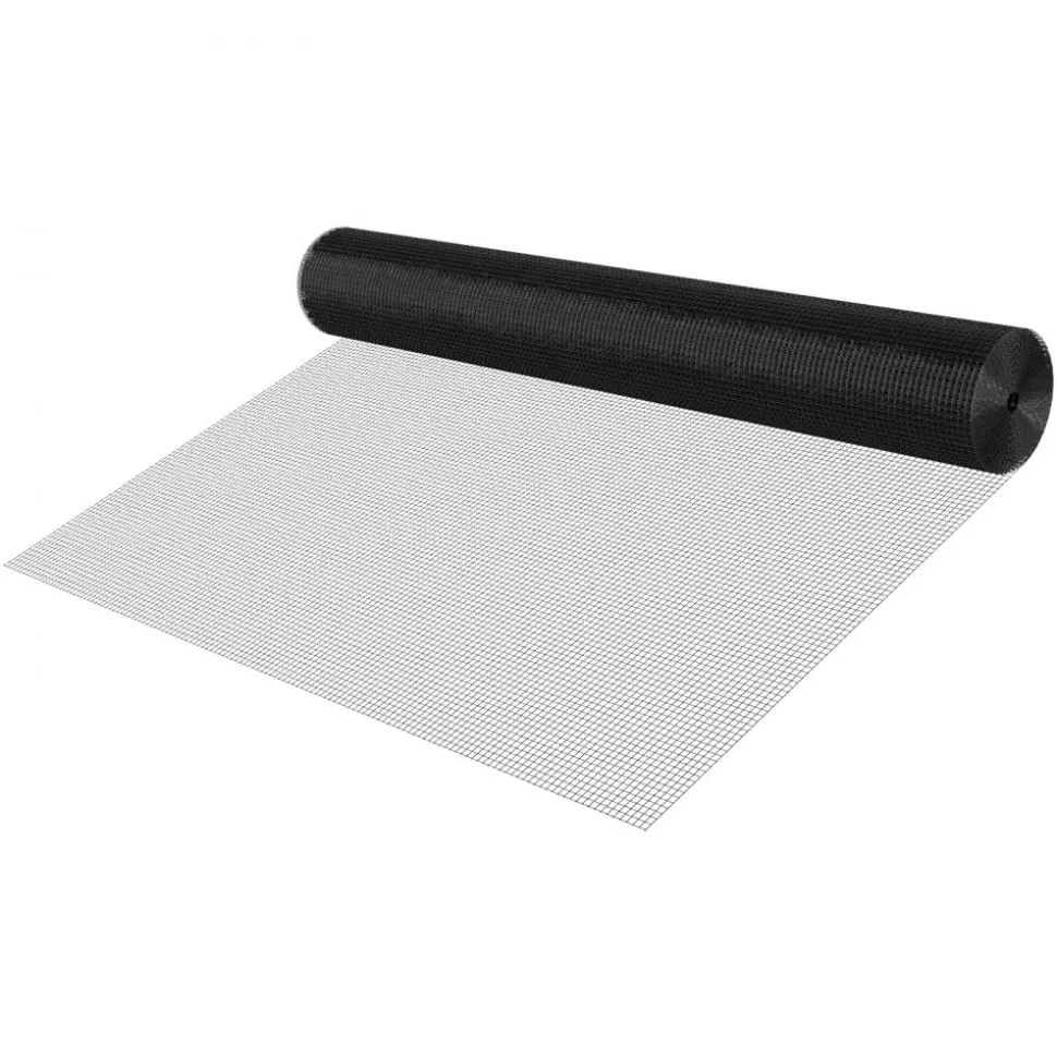 VEVOR Hardware Cloth 72 in x 100 ft, 1/2 in 19 Gauge Galvanized Wire Mesh Roll, Weather-Resistant Vinyl Coated Chicken Wire Fencing, Heavy Duty Welded Garden Plant Fencing for Rabbit Cage Snake Fence