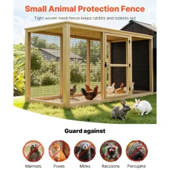 VEVOR Hardware Cloth 36 in x 25 ft, 2 x 3 in Mesh 16 Gauge Galvanized Wire Mesh Roll, Weather-Resistant Vinyl Coated Chicken Wire Fencing, Heavy Duty Welded Garden Plant Fencing for Rabbit Cage Snake