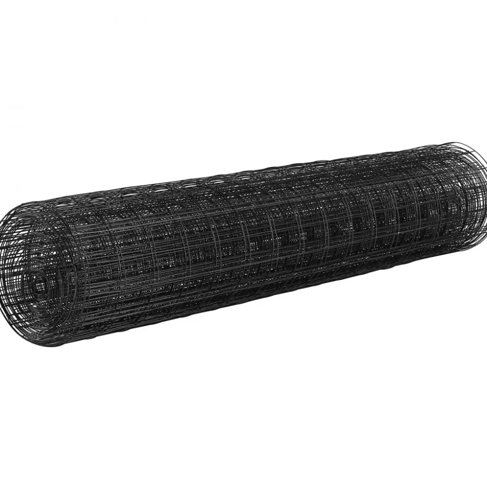 VEVOR Hardware Cloth, 36'' x 50' Galvanized Wire Mesh Roll, 16 Gauge Chicken Wire Fence Roll, Vinyl Coating Metal Wire Mesh for Chicken Coop Barrier, Rabbit Snake Fences, Poultry Enclosures