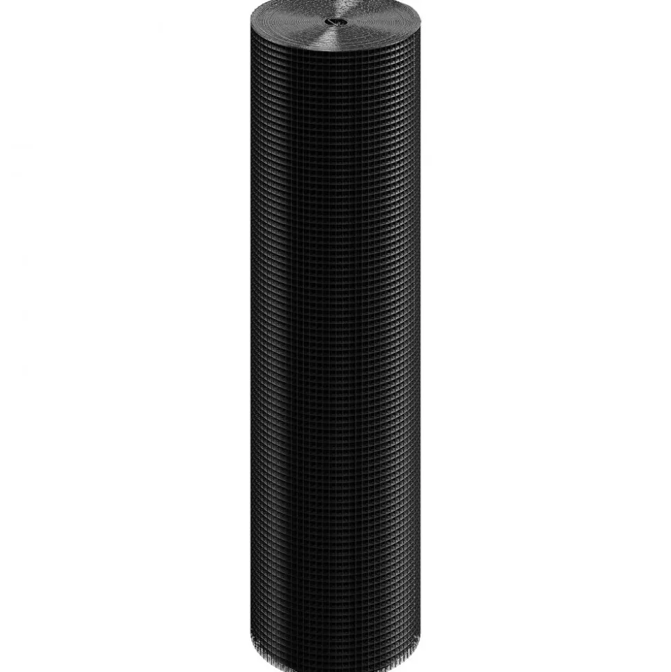 VEVOR Hardware Cloth, 48'' x 100' Galvanized Wire Mesh Roll, 19 Gauge Chicken Wire Fence Roll, Vinyl Coating Metal Wire Mesh for Chicken Coop Barrier, Rabbit Snake Fences, Poultry Enclosures