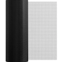 VEVOR Hardware Cloth, 36'' x 100' Galvanized Wire Mesh Roll, 19 Gauge Chicken Wire Fence Roll, Vinyl Coating Metal Wire Mesh for Chicken Coop Barrier, Rabbit Snake Fences, Poultry Enclosures