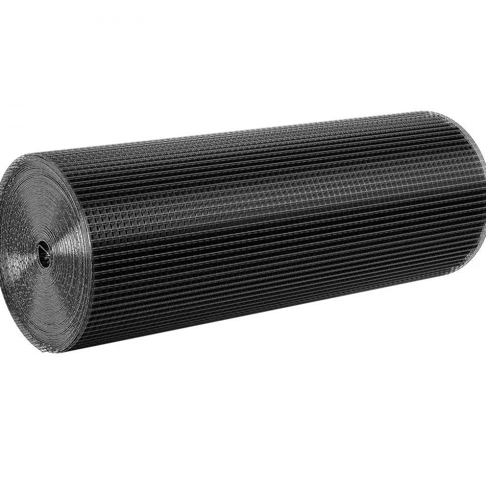 VEVOR Hardware Cloth, 48'' x 50' Galvanized Wire Mesh Roll, 16 Gauge Chicken Wire Fence Roll, Vinyl Coating Metal Wire Mesh for Chicken Coop Barrier, Rabbit Snake Fences, Poultry Enclosures