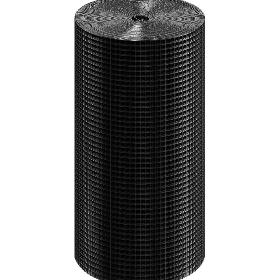 VEVOR Hardware Cloth, 24'' x 100' Galvanized Wire Mesh Roll, 19 Gauge Chicken Wire Fence Roll, Vinyl Coating Metal Wire Mesh for Chicken Coop Barrier, Rabbit Snake Fences, Poultry Enclosures