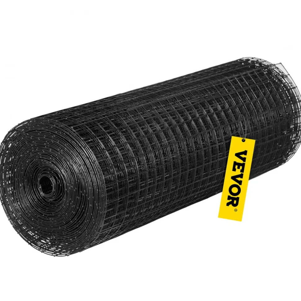 VEVOR Hardware Cloth, 48" x 50' & 1"x1" Mesh Size, Galvanized Steel Vinyl Coated 16 Gauge Chicken Wire Fencing with A Cutting Plier & A Pair of Fabric Gloves, for Garden Fencing & Pet Enclosures,