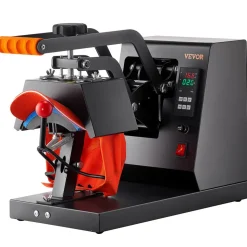 VEVOR Hat Heat Press, 4-in-1 Cap Heat Press Machine, 6 x 3in Clamshell Sublimation Transfer, LCD Digital Timer Temperature Control with 4pcs Curved Heating Elements (6x3/6.7x2.7/6.7x2.7/8.1x3.5)