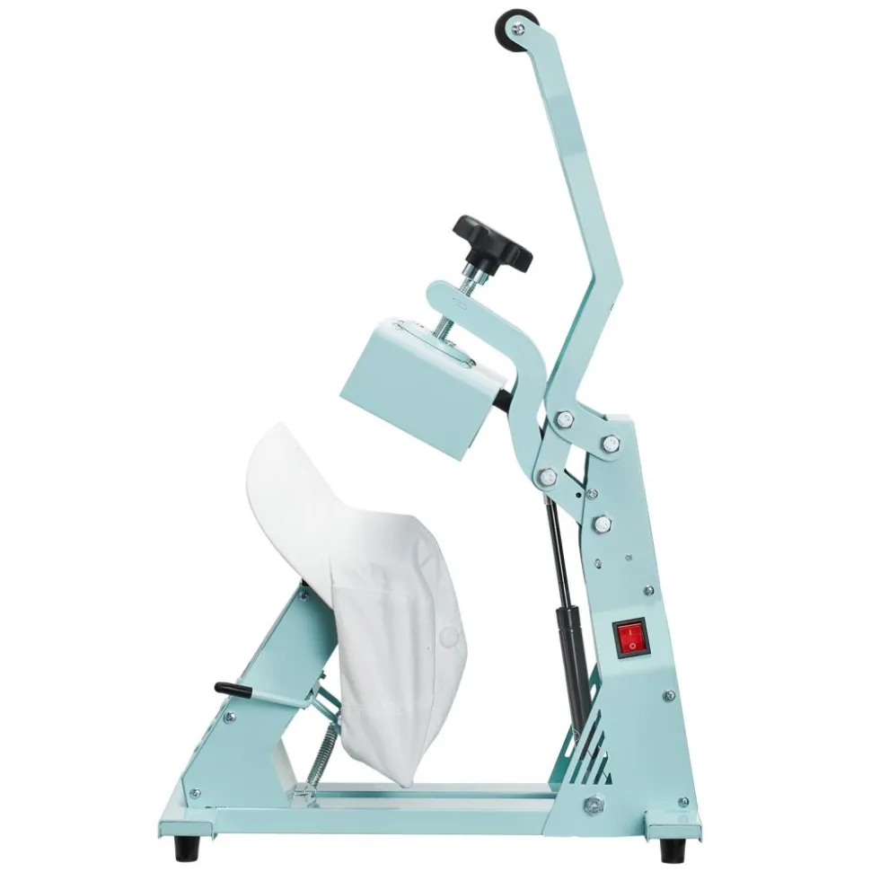 VEVOR Hat Heat Press Machine, with 4pcs Interchangeable Platens, Precise Temperature and Time Control, Hat Press for HTV Iron On and Sublimation Projects, for Caps, Headbands, Cuffs, Face Masks, Green