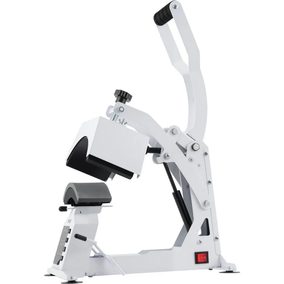 VEVOR Hat Heat Press Machine, with 2 Interchangeable Platens and Caps Stretcher, Precise Temperature & Time Control, Heat Press for Hats and Caps, for HTV Iron On and Sublimation Projects, White