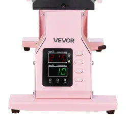 VEVOR Hat Heat Press Machine, with 2pcs Interchangeable Platens, Precise Temperature and Time Control, Hat Press for HTV Iron On and Sublimation Projects, for Caps, Headbands, Cuffs, Face Masks, Pink
