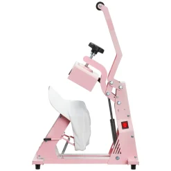 VEVOR Hat Heat Press Machine, with 4pcs Interchangeable Platens, Precise Temperature and Time Control, Hat Press for HTV Iron On and Sublimation Projects, for Caps, Headbands, Cuffs, Face Masks, Pink