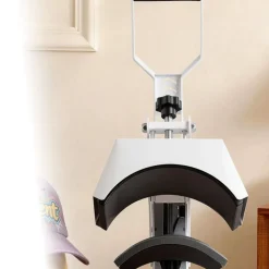 VEVOR Hat Heat Press Machine, 8.5 x 4 in Large Heating Plate, with Caps Stretcher, Precise Temperature & Time Control, Heat Press for Hats and Caps, for HTV Iron On and Sublimation Projects, White