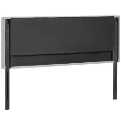 VEVOR Headboard, Full Size Headboard with Adjustable Height, Comfortable Diamond Tufted for Full Size Bed, W 56.3 x H（35.6-47.4）inches, Ideal for Bedroom, Hotel, Homestay, Dormitory, Light Grey
