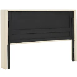 VEVOR Headboard, King Size Headboard with Adjustable Height, Comfortable Diamond Tufted for King Size Bed, W84.1 x H (54.33-60.24) x D 8.27 in, Ideal for Bedroom, Hotel, Homestay, Dormitory, Cream