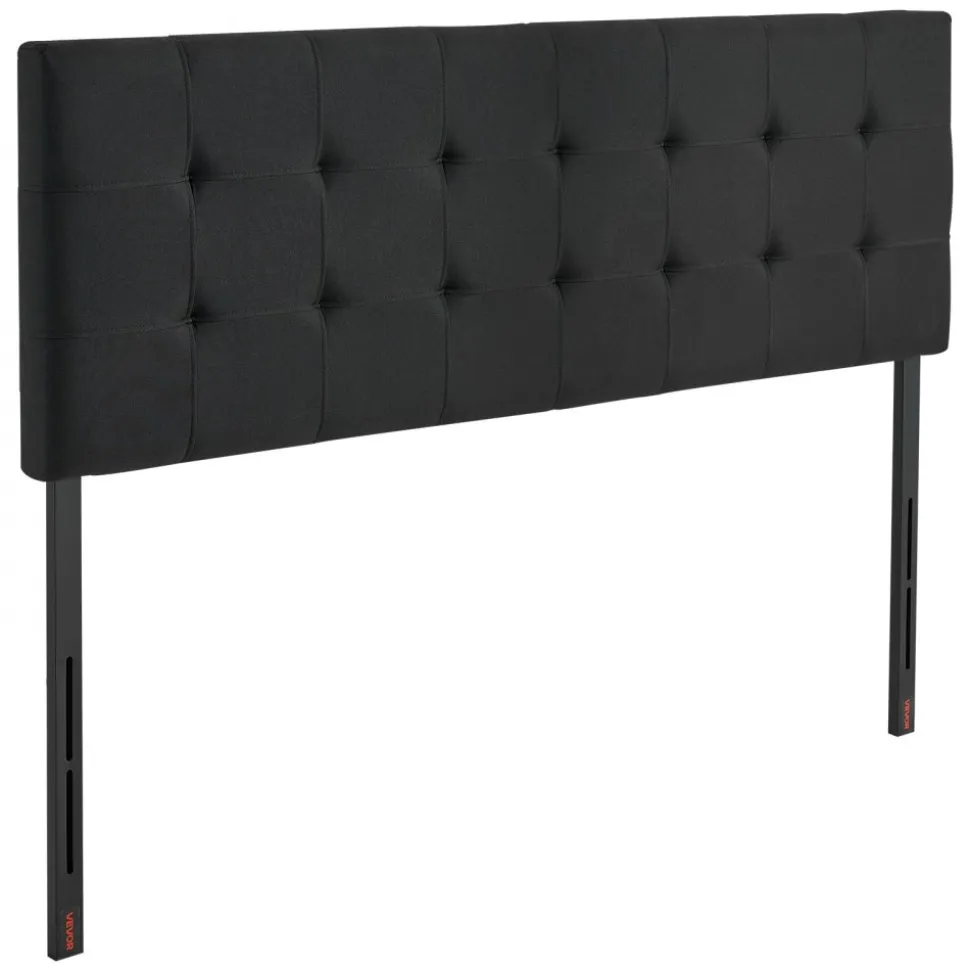 VEVOR Headboard, Queen Size Headboard with Adjustable Height, Comfortable Diamond Tufted for Queen Size Bed, W62.2 x H(42.72-54.53) x D2.76 in, Ideal for Bedroom, Hotel, Homestay, Dormitory, Black