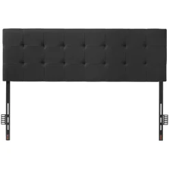 VEVOR Headboard, Queen Size Headboard with Adjustable Height, Comfortable Diamond Tufted for Queen Size Bed, W62.2 x H(42.72-54.53) x D2.76 in, Ideal for Bedroom, Hotel, Homestay, Dormitory, Black