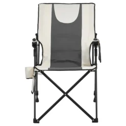 VEVOR Heated Camping Chair, 3 Heat Settings, High Back Folding Camping Chair, Supports 260lbs, Full Padded Beach Chairs with Armrest & Cupholder, Portable Lawn Chairs for Outdoor Sports Travel