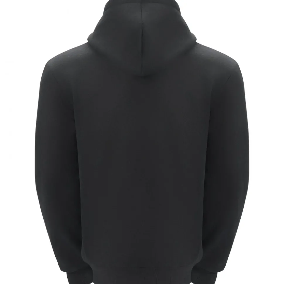 VEVOR Heated Hoodie, Unisex Heated Sweatshirt with Battery Pack 7.4V, Electric Jacket with 5 Heating Zones for Men & Women, Lightweight Warm Heated Outdoor Pullover for Fishing Camping, S Size Black