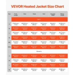 VEVOR Heated Jacket for Men with 7.4V Battery, Soft Shell Electric Heating Coat, Windproof Waterproof Lightweight Outerwear with 5 Heating Zones & 3 Heat Settings, Machine Washable, L Size