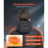 VEVOR Heated Jacket for Women with 7.4V Battery, Soft Shell Electric Heating Coat, Windproof Lightweight Outerwear with 4 Heating Zones & 3 Heat Settings, for Hiking, Outdoor Work, Black, M Size