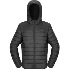 VEVOR Heated Jacket for Women with 7.4V Battery, Soft Shell Electric Heating Coat, Windproof Lightweight Outerwear with 4 Heating Zones & 3 Heat Settings, for Hiking, Outdoor Work, Black, L Size