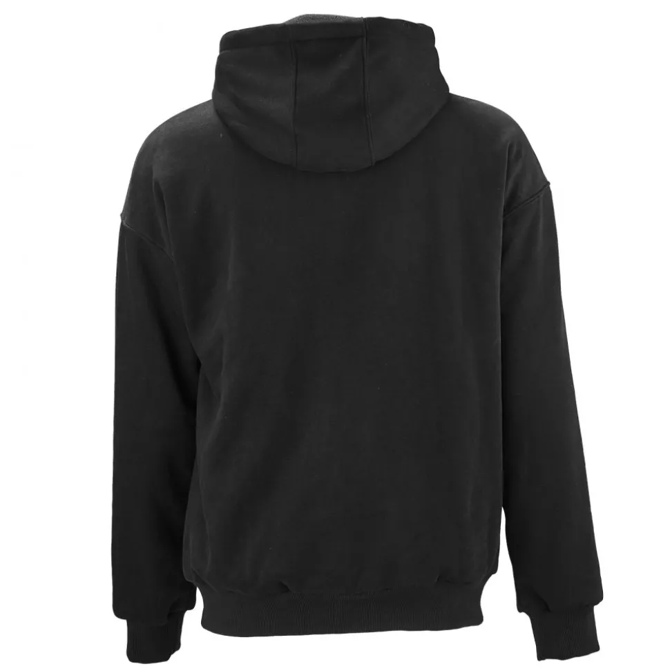 VEVOR Heated Jacket Hoodie for Men Women, Heated Sweatshirt Unisex Full-Zip with 7.4V 16000mAh Power Bank Pack, 5 Heating Zones, 3 Temp Levels, 4-8H Warmth, for Winter Outdoor Camping, Black, XXL Size