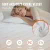 VEVOR Heated Mattress Pad, 60 x 80 in, Queen Electric Bed Warmer with 1-5 Heat Settings Control, 10-Hour Auto Shut Off, Machine-Wash Breathable Coral Fleece Heating Electric Mattress Sheets, White