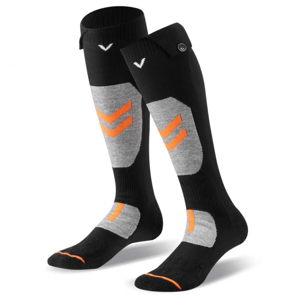 VEVOR Heated Socks, X-Large Size, 5000mAh Battery Rechargeable Heating Socks with 4 Heating Levels, Electric Heated Sock with APP Control for Men Women, Foot Warmer for Hunting Riding Camping Hiking