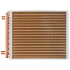 VEVOR Heat Exchanger Water to Air, 18"x 20" with 3-Row 3/8" Copper Ports, 242 Aluminum Fins Heat Exchanger for Outdoor Wood Furnaces, Residential Heating and Cooling, and Forced Air Heating