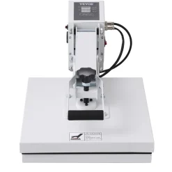 VEVOR Heat Press, Heat Press Machine for T-Shirt, Fast Heating, High Pressure Heat Press 15x15, Power Digital Industrial Sublimation Printer for Heat Transfer Vinyl, Easy to Use, White