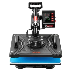 VEVOR Heat Press, 5 in 1 Heat Press 12x15 Machine Machine, Digital Precise Temperature Control, Clamshell Sublimation Transfer Printer Fast Heat-up, Vinyl Heat Press for Mug Cup T-Shirt Plate, 900W