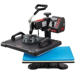 VEVOR Heat Press, 5 in 1 Heat Press 12x15 Machine Machine, Digital Precise Temperature Control, Clamshell Sublimation Transfer Printer Fast Heat-up, Vinyl Heat Press for Mug Cup T-Shirt Plate, 900W