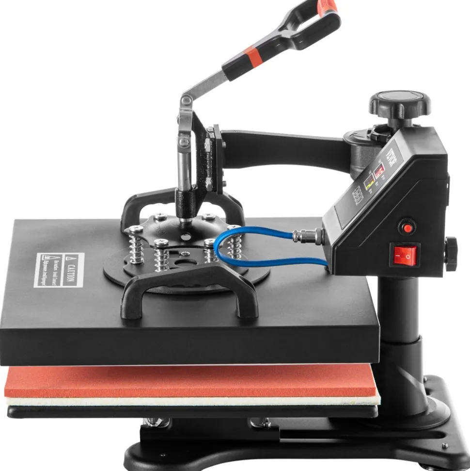 VEVOR Heat Press, 5 in 1 15 x 15 Inch Heat Press Machine, Dual LED Display Heat Press Machine, Multifunctional Sublimation, for T-Shirts, Swing Away Design