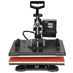 VEVOR Heat Press Machine, 8 in 1 Combo Digital Multifunctional Sublimation Heat Transfer Machine 12x15 inch, 360 Degree Rotation Swing Away for Printing T Shirts Mug Cap Hat Plate