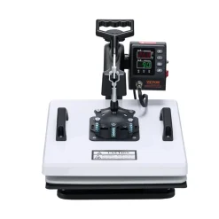 VEVOR Heat Press Machine, 15 x 15 in, 8-in-1 Multifunction, 360° Swing Away, Heat Up Fast and Even, Digital Precise Control, Sublimation Press Machine for T-Shirts, Mugs, Tumblers, Caps, Plates