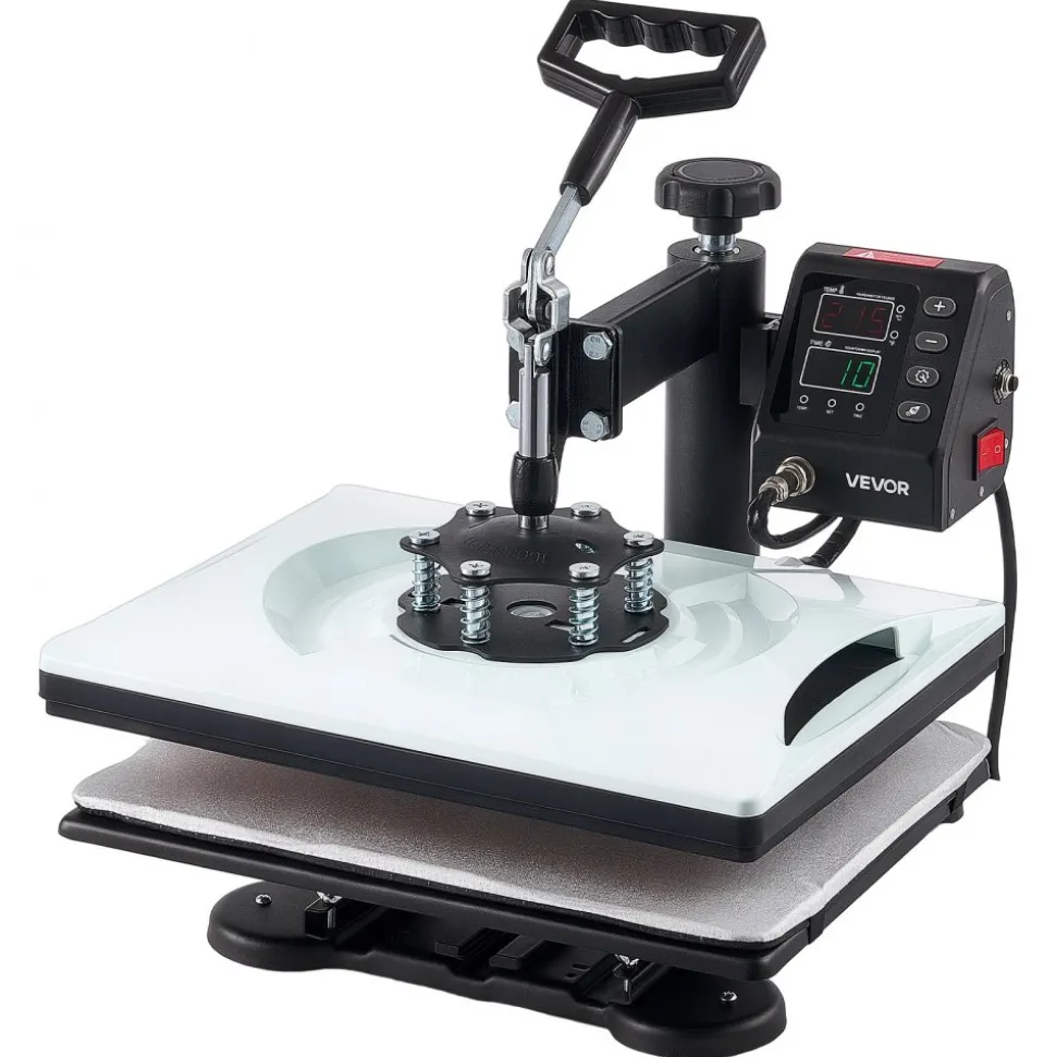 VEVOR Heat Press Machine 12 x 15 in 5-in-1 Combo Sublimation Press Machine, Heat Up Fast and Even, Digital Precise Time and Temp Control, Multi-Function, for T-Shirts, Mugs, Tumblers, Caps, Plates