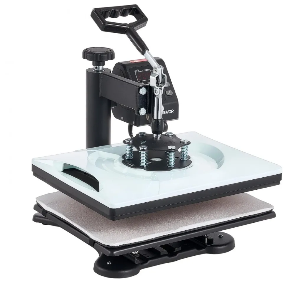 VEVOR Heat Press Machine 12 x 15 in 5-in-1 Combo Sublimation Press Machine, Heat Up Fast and Even, Digital Precise Time and Temp Control, Multi-Function, for T-Shirts, Mugs, Tumblers, Caps, Plates