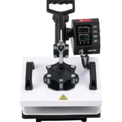 VEVOR Heat Press Machine 12 x 10 in Sublimation Press Machine Swing Away, Heat Up Fast and Even, Digital Precise Time and Temperature Control, for T-Shirts, Canvas Tote Bag, Pillowcases, Socks