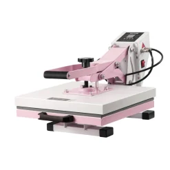 VEVOR Heat Press, 15 x 15 inch Digital Heat Press Machine, Slide Out Heat Transfer Machine, Fast and Even Heating, 2-Layer Insulation Cotton, Heat Transfer Machine for T-Shirts/Pillows/Bags, Pink