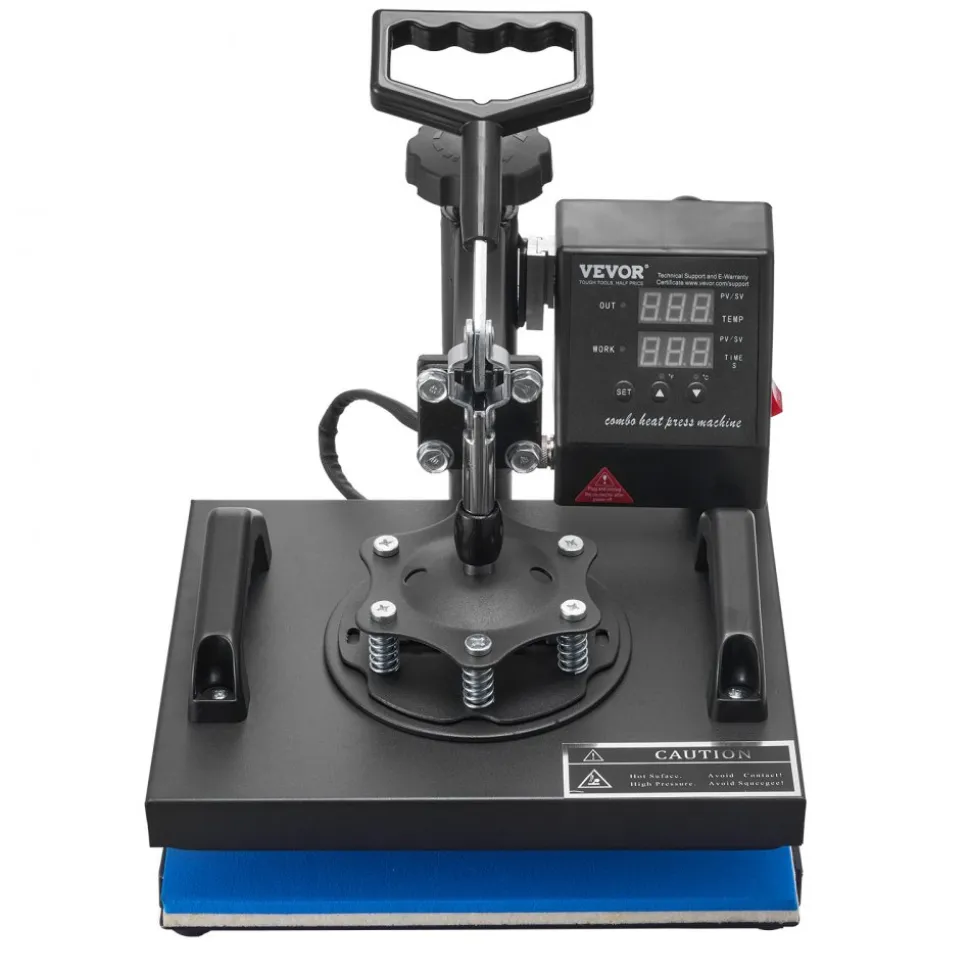 VEVOR Heat Press, 12x10Inch T-Shirt Press Machine, T-shirt Press Heat Press 30x23cm Printing Machine Heat Transfer Sublimation Machine for T-shirts