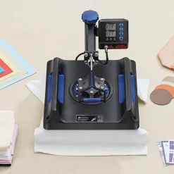 VEVOR Heat Press, 15x15in Swing Away 5 in 1 Heat Press Machine, Digital Control Multifunctional Device, Quick Heating with Safety Features, Ideal for T-shirts, Hats, Caps, Mugs, Plates
