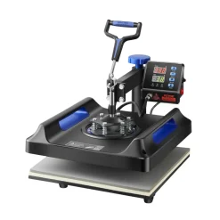 VEVOR Heat Press, 15x15in Swing Away 5 in 1 Heat Press Machine, Digital Control Multifunctional Device, Quick Heating with Safety Features, Ideal for T-shirts, Hats, Caps, Mugs, Plates